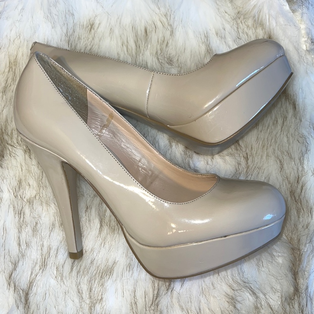 Guess Nude Platform Heels